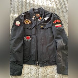 Harley Davidson vintage nylon jacket sz L